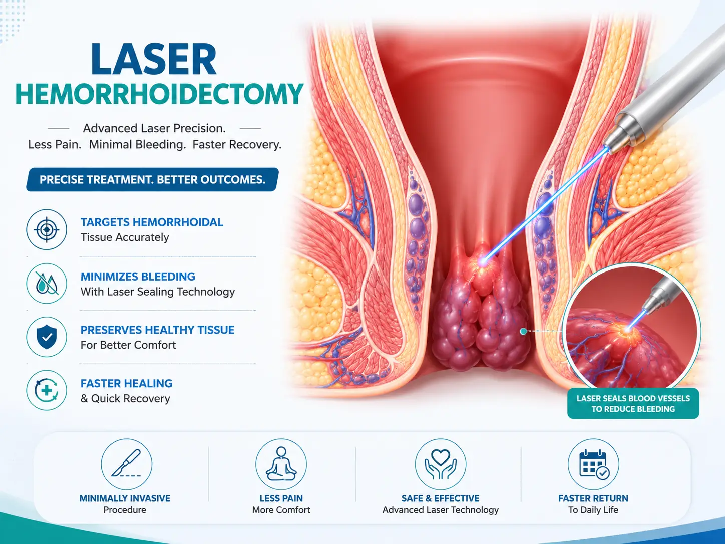 Laser hemorrhoidectomy